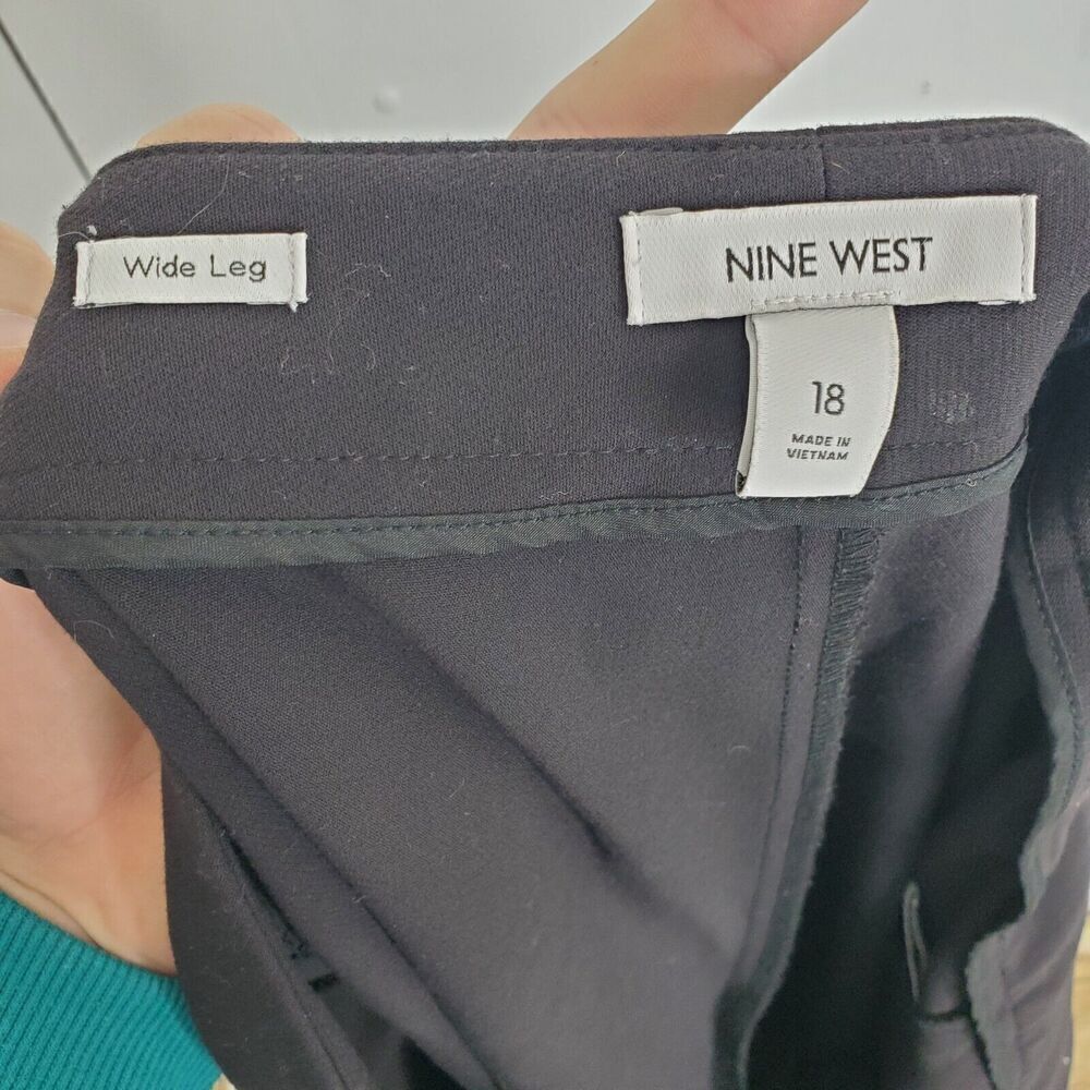 Nine West Wide Leg Pants Career Office Professional Trousers WOmens 18 Interview - Picture 8 of 11